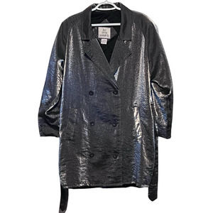 Best United Garment Co. Vintage Womens Metallic Silver Fully Lined Jacket Size M
